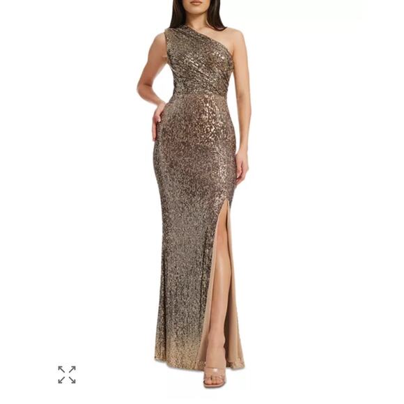 B37 Dress The Population Sariah Sequin Gown Small Red Carpet Swiftie Wedding - Picture 1 of 7